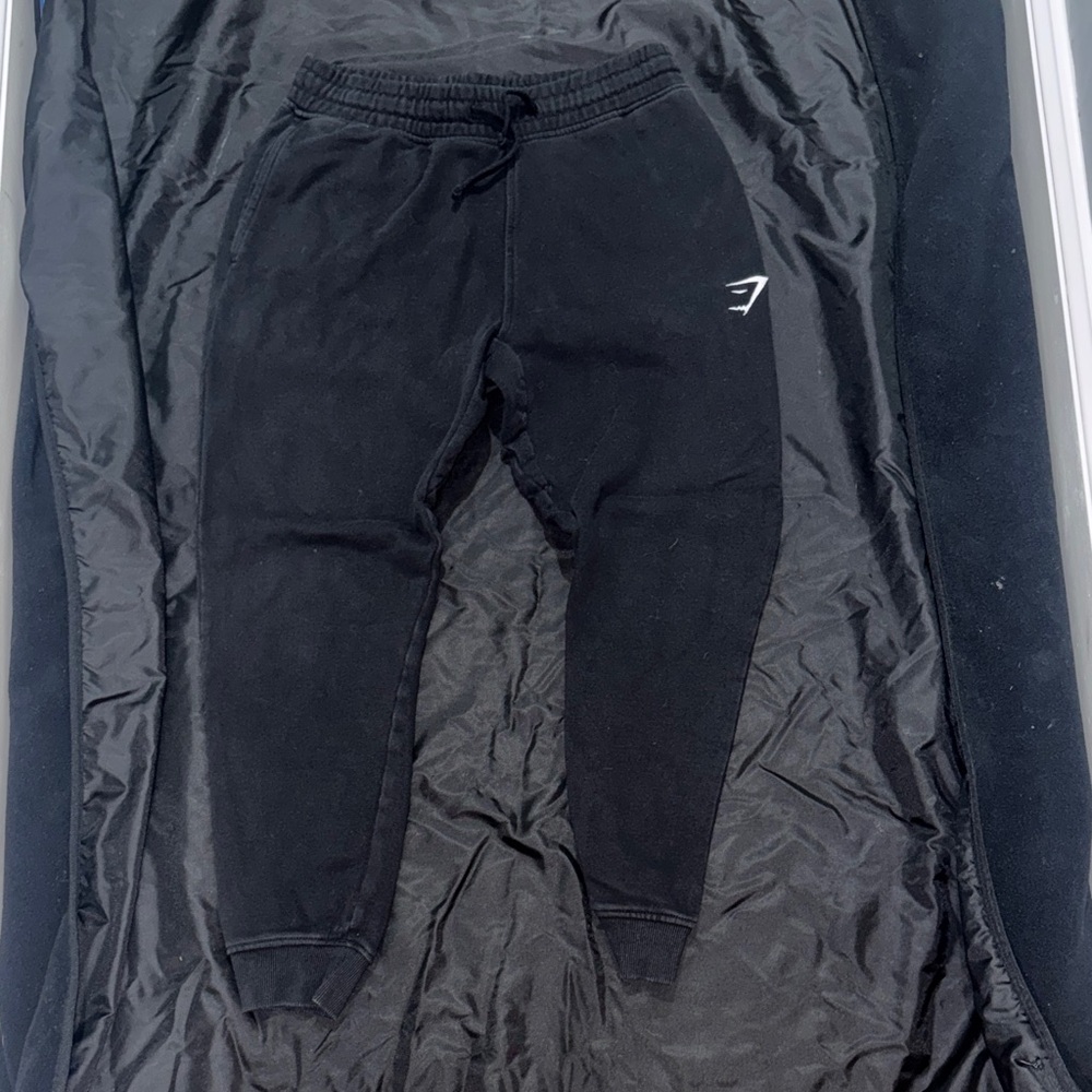 Gymshark Black Joggers with Logo